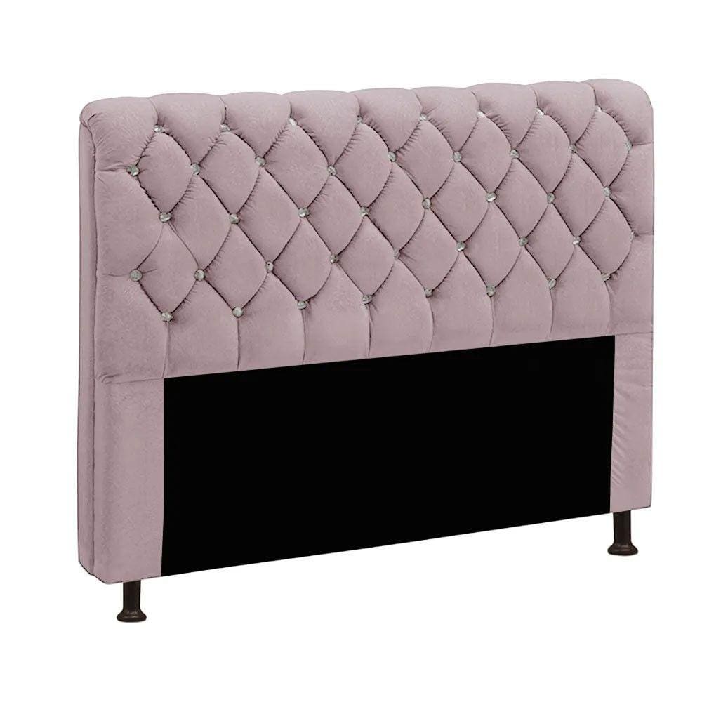 Cabeceira Estofada Fernanda 1,40 Casal Veludo Speciale Home