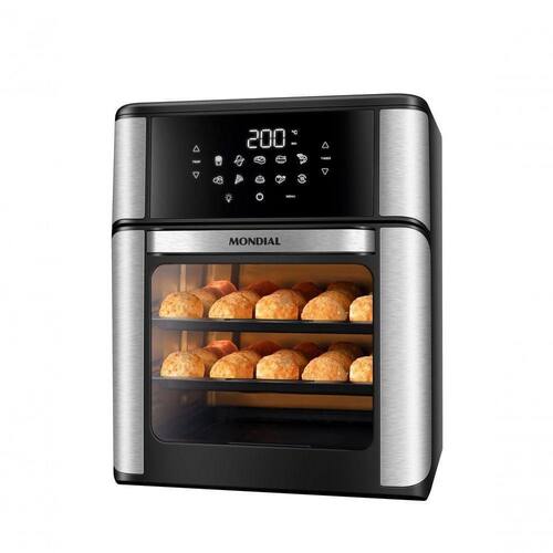 Fritadeira Elétrica Forno Oven 12l Mondial Afo-12l-bi Air Fryer Afo-12l-bi 220v/60hz Menor preço em Fritadeira Elétrica Forno Oven 12l Mondial Afo-12l-bi Air Fryer Afo-12l-bi 220v/60hz