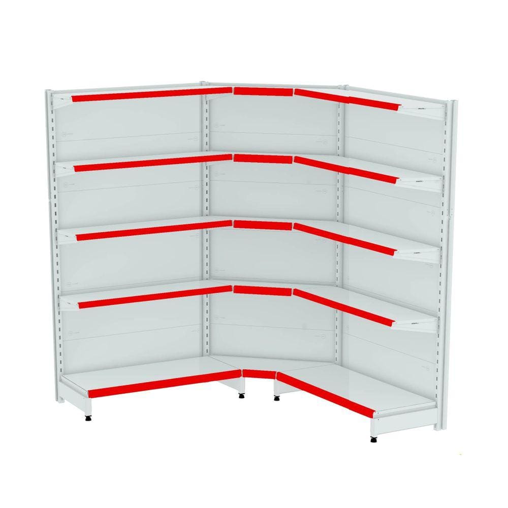 Gondola Parede 202 Fit Ate 2 Metros 1 Canto Branco 15b Pe Ve