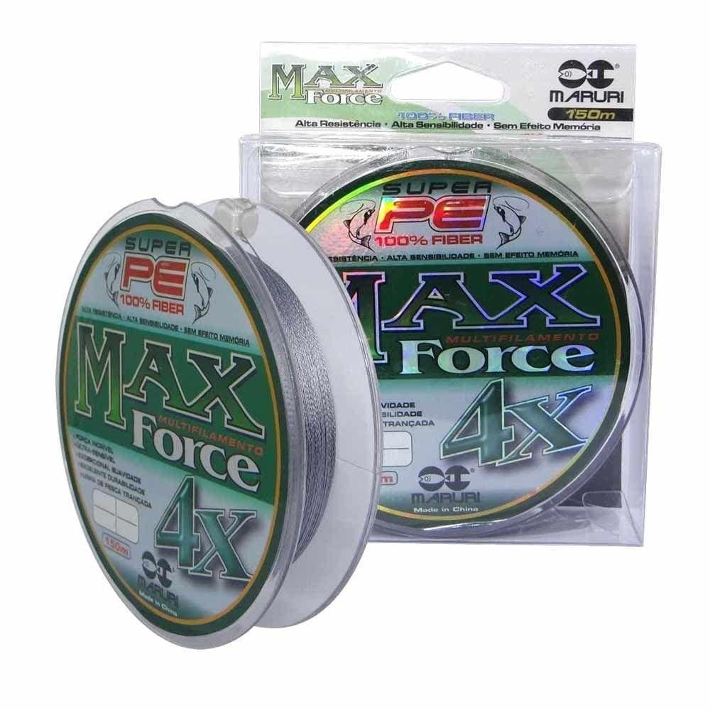 Linha De Pesca Multifilamento 150m Max Force 4 Fios Medida 0,45mm