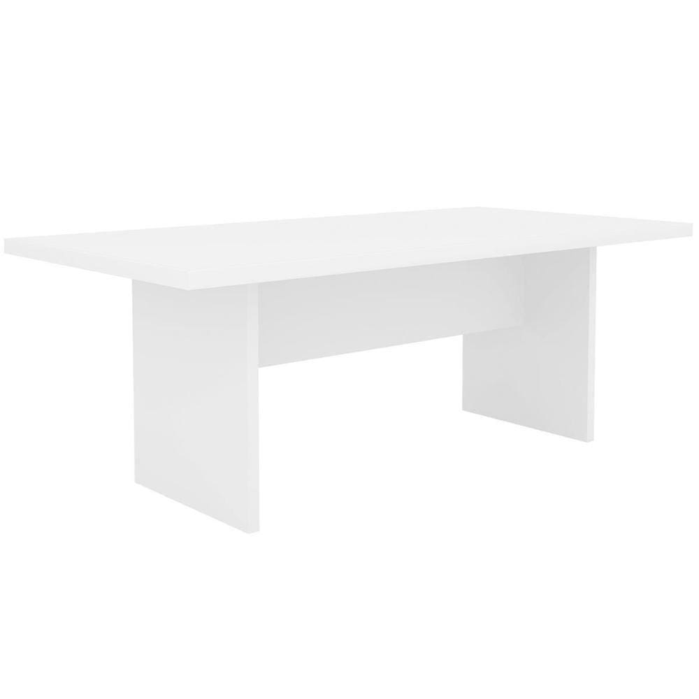 Mesa de Escritório Diretor Reunião ME4119 Branco - Tecno Mobili