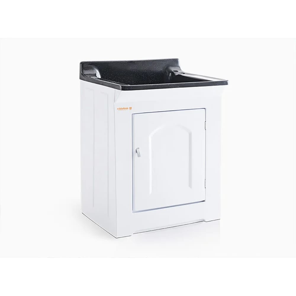 Tanque de Fibra Gabinete 50 Litros Preto - Stilofibras