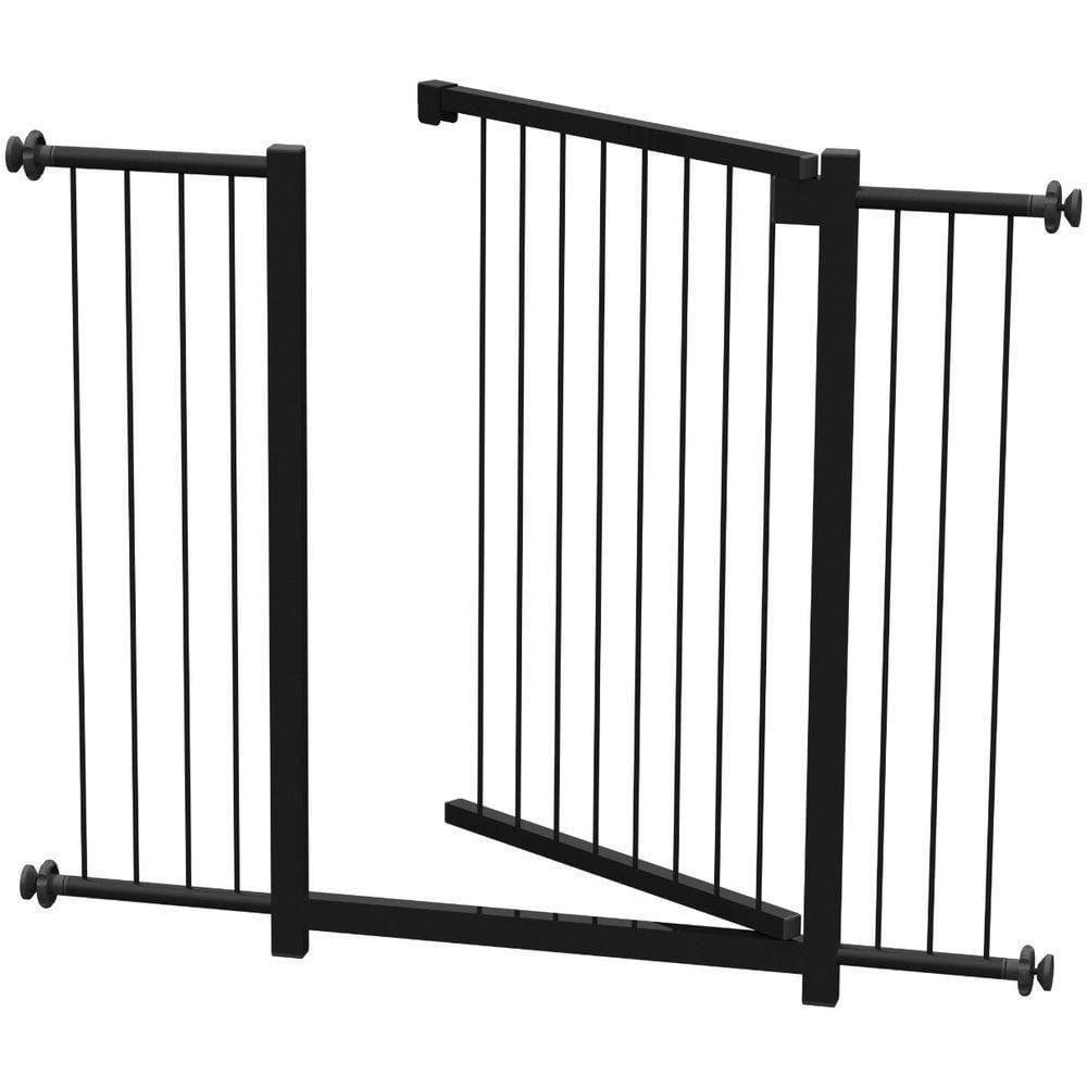 Grade Portão Pet Bebê Divisor Ambiente 93 A 98 Cm - Preto