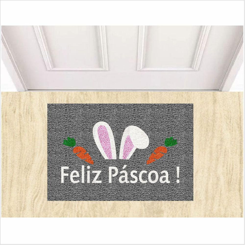 Tapete capacho para páscoa, para decoração muito resistente.
