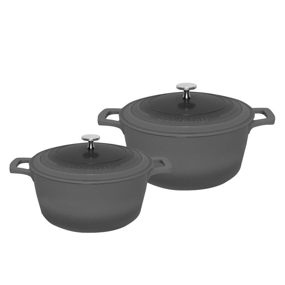 Kit 2 Panelas Mimo Cook&Chef - Cinza