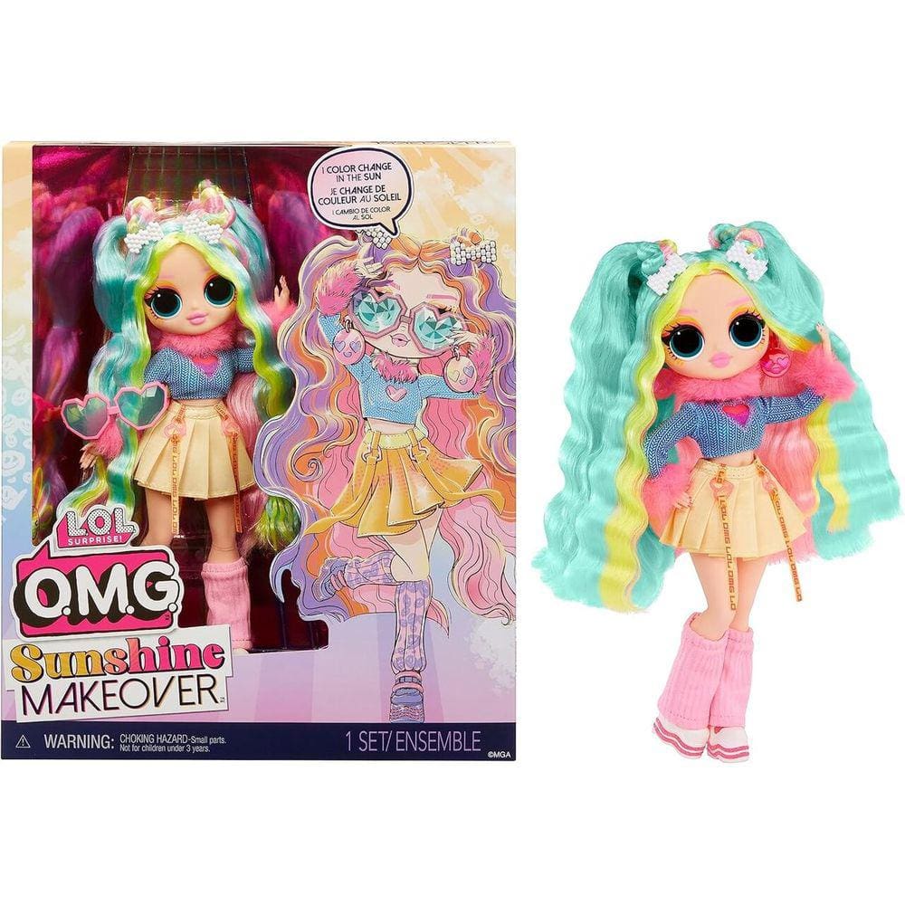 Boneca Lol Suprise Bubblegum DJ O.M.G Muda de Cor No Sol MGA