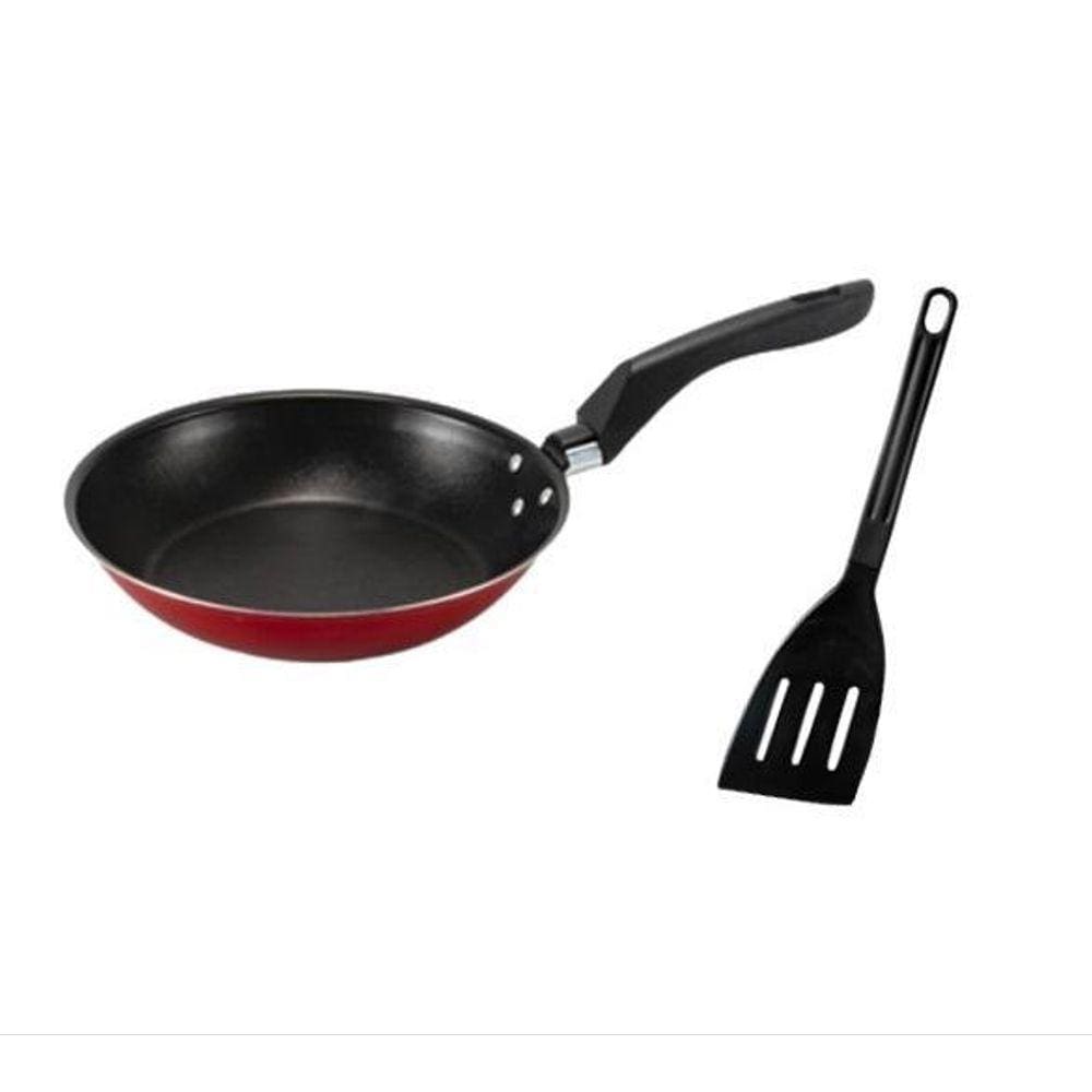Frigideira Francesa 22 Cm Antiaderente Teflon Espatula Cor