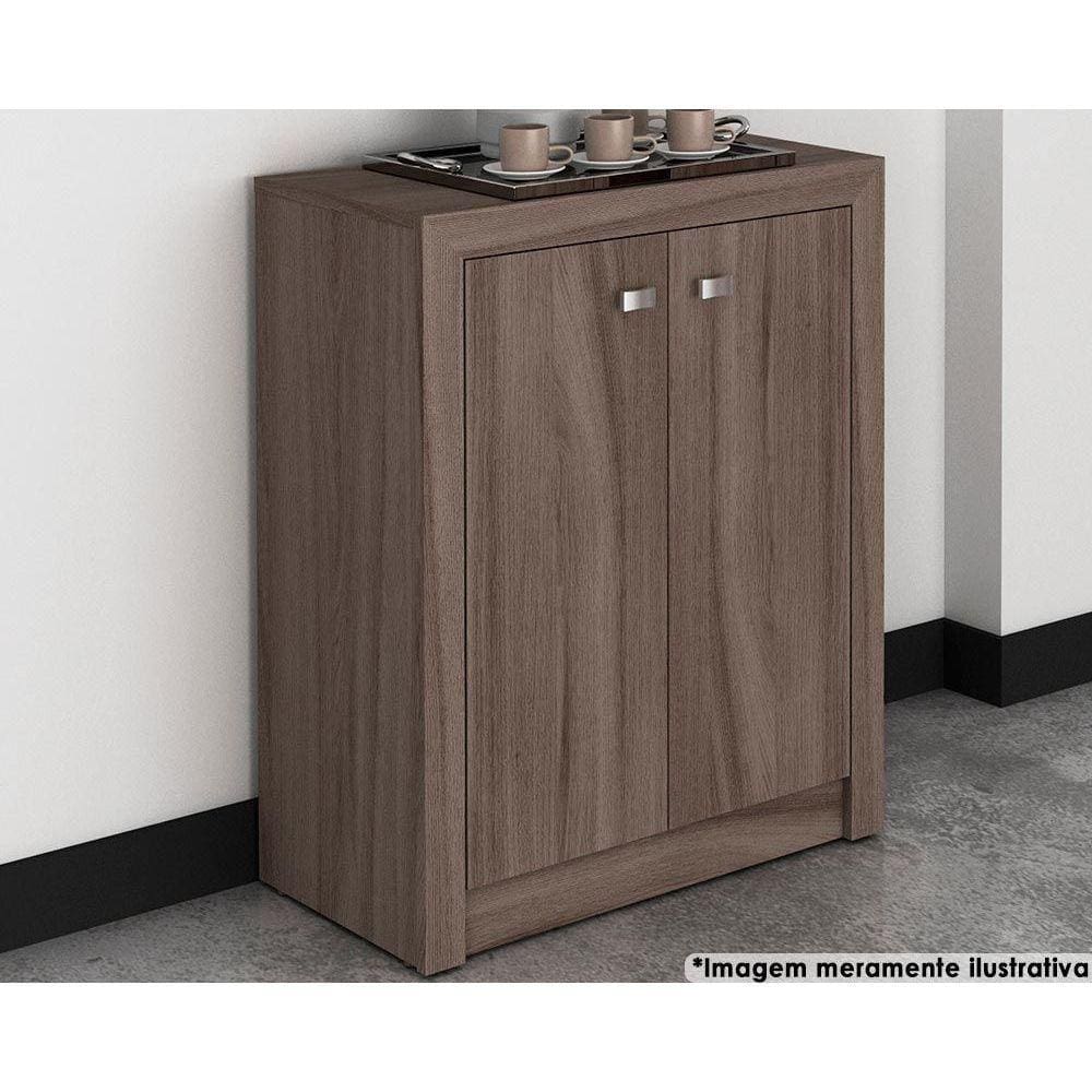 Balcão de Escritório ME4103 c/ 2 Portas Carvalho - Tecno Mobili