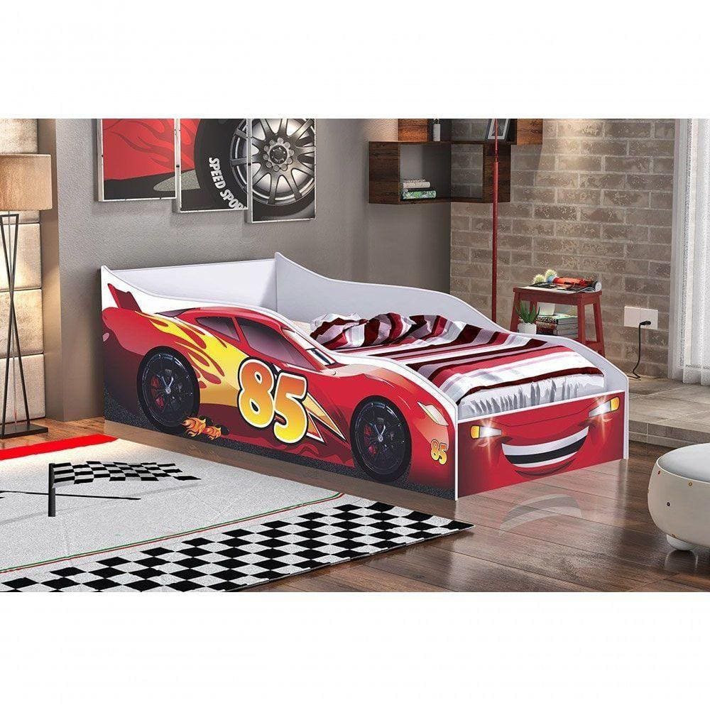 Cama Carro Vermelho Com Colchão Gabrielli