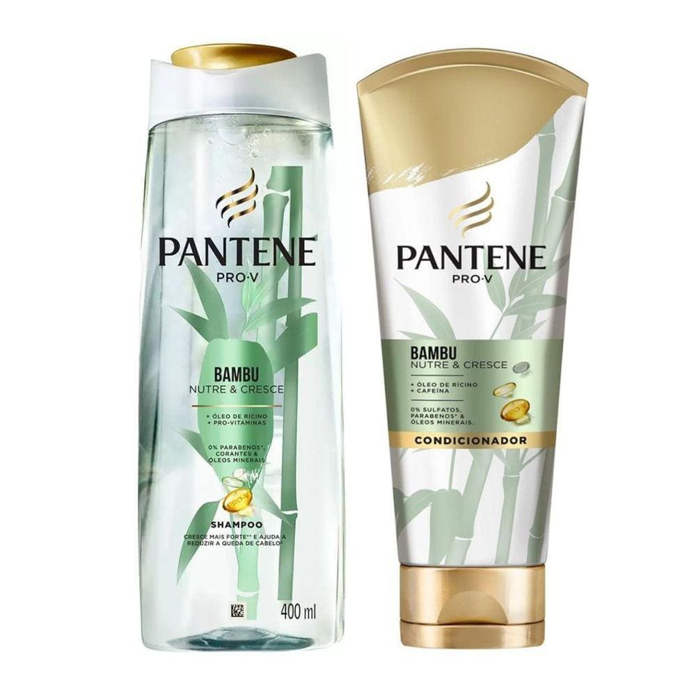 Shampoo 400Ml + Condicionador 250Ml Pantene Bambu Nutre E Cresce