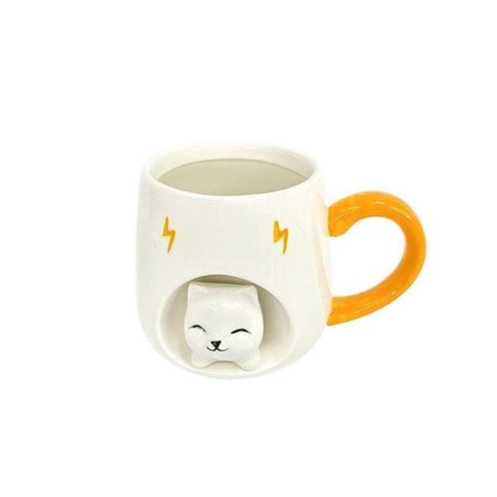 Caneca de Porcelana Gatinha Cute Coffee 310ml
