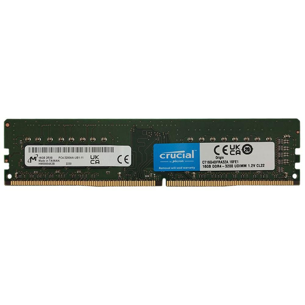 Memória 16GB Crucial, DDR4, 3200MHz, CL22 - CT16G4DFRA32A