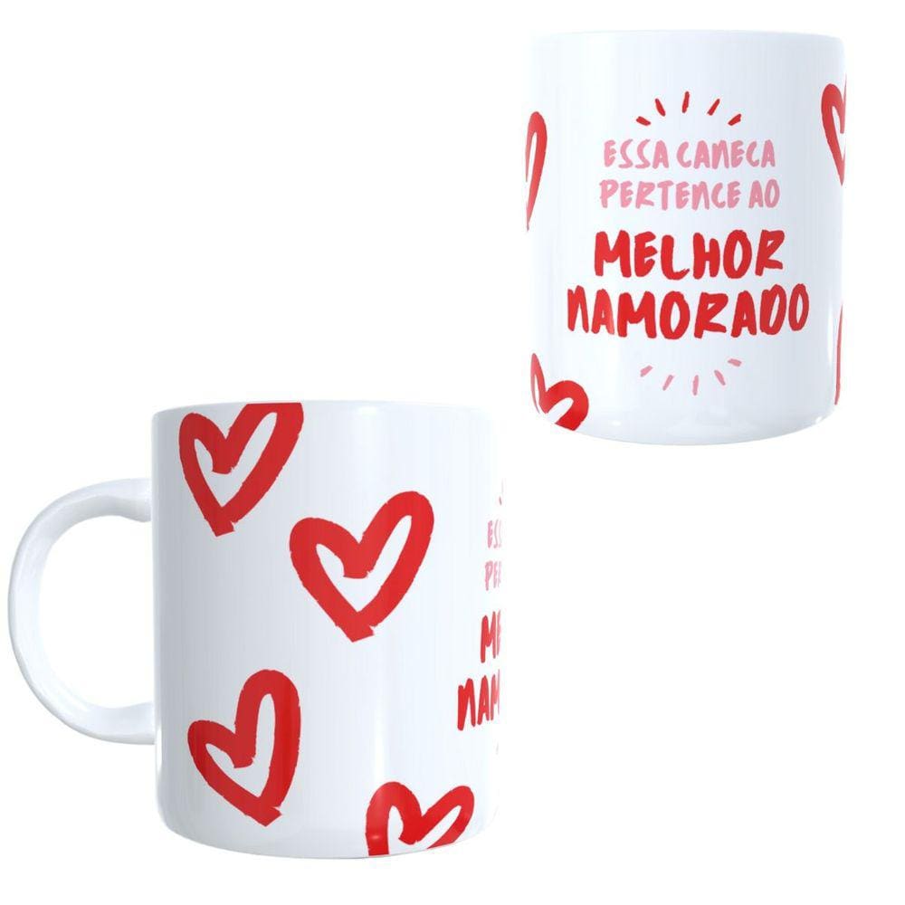 Caneca Xicara de Porcelana Personalizada para Presente no Dia Dos Namorados