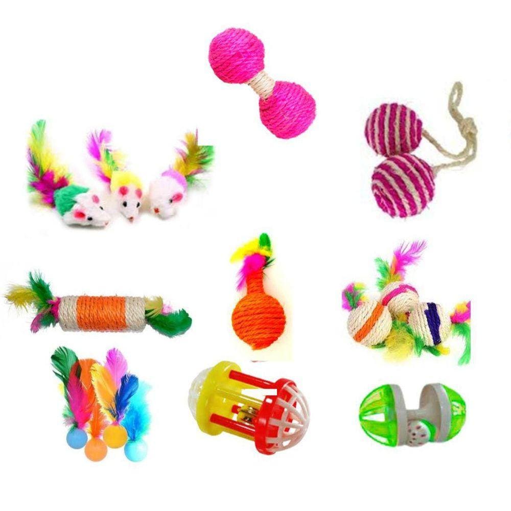 Brinquedos Para Gato - Kit Com 9 Itens.