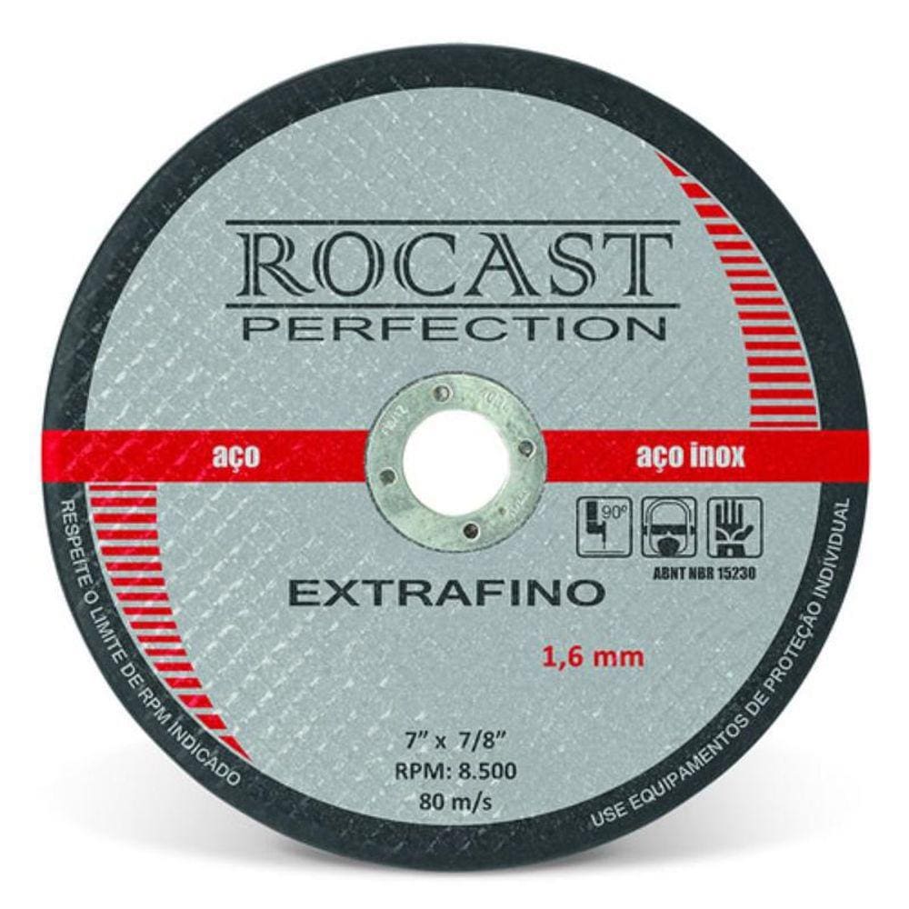 Disco De Corte - Extra Fino 4.1/2 X 1.00 Mm Rocast 134,0001