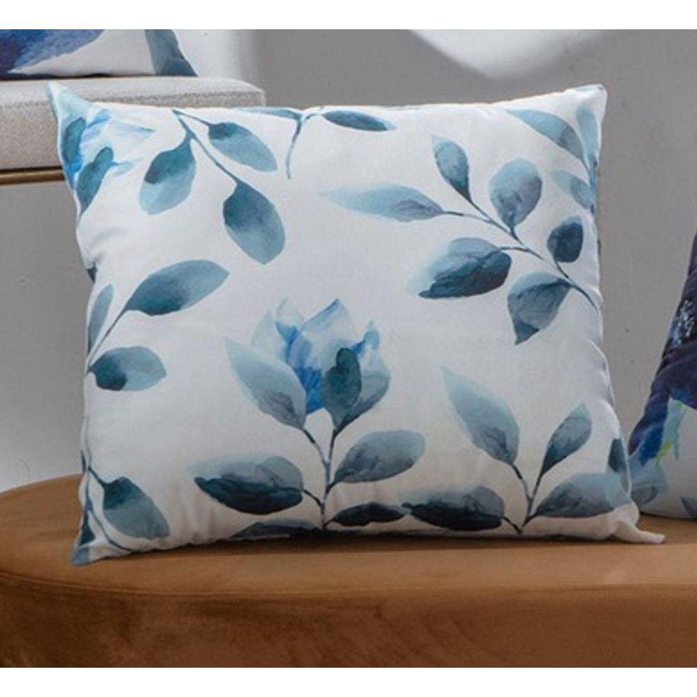 Capa Almofada Ziper Oxford 43X43Cm Estampa Blue 02 Jolitex