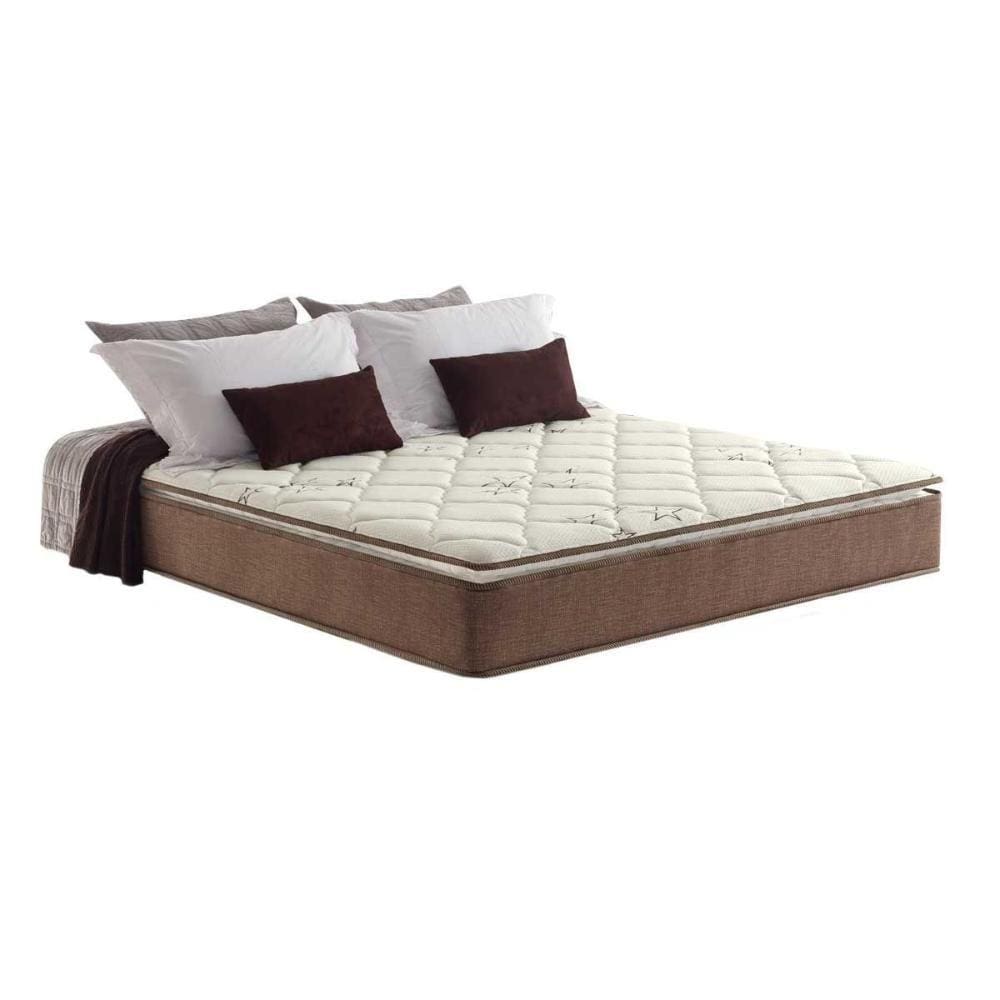 Colchão Queen Espuma Compact AG 65 / D28 / Star Pillow Top Brown (158x198x30) - Anjos