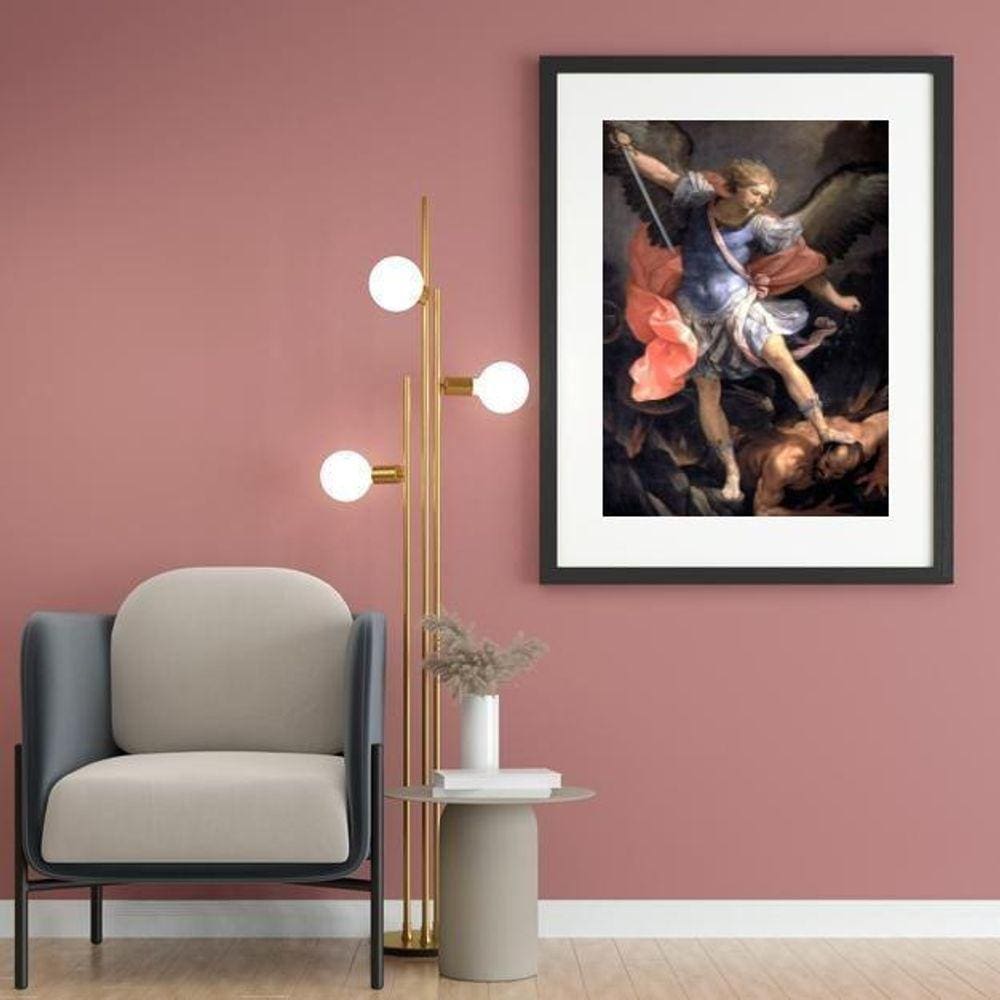 Quadro Decorativo São Miguel Arcanjo - 60X48Cm