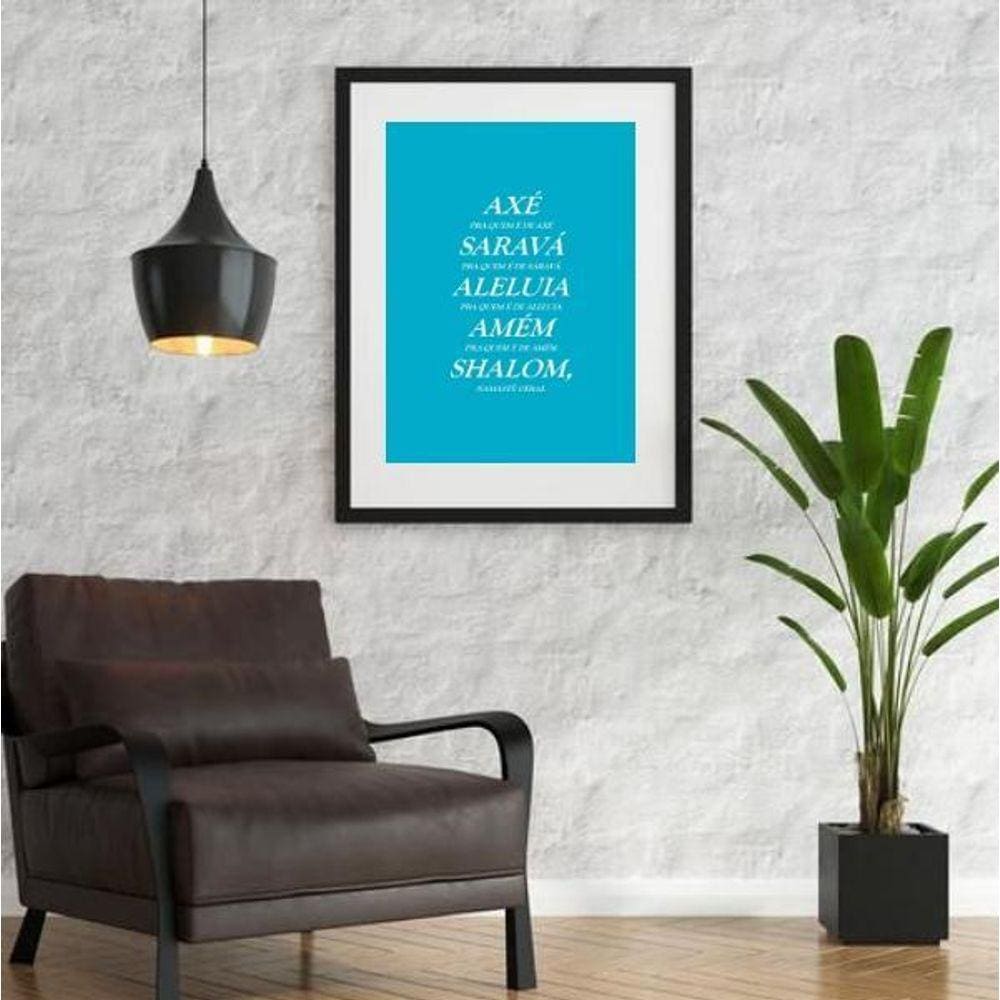 Quadro Bençãos Em Várias Religiões - 60X48Cm