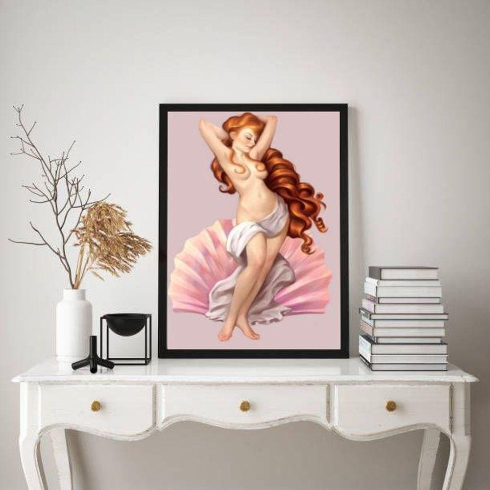 Quadro Decorativo Arquétipo Afrodite 45X34Cm