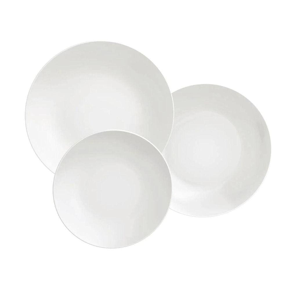 Aparelho Jogo De Jantar Pratos Porcelana Tramontina 12 Peças