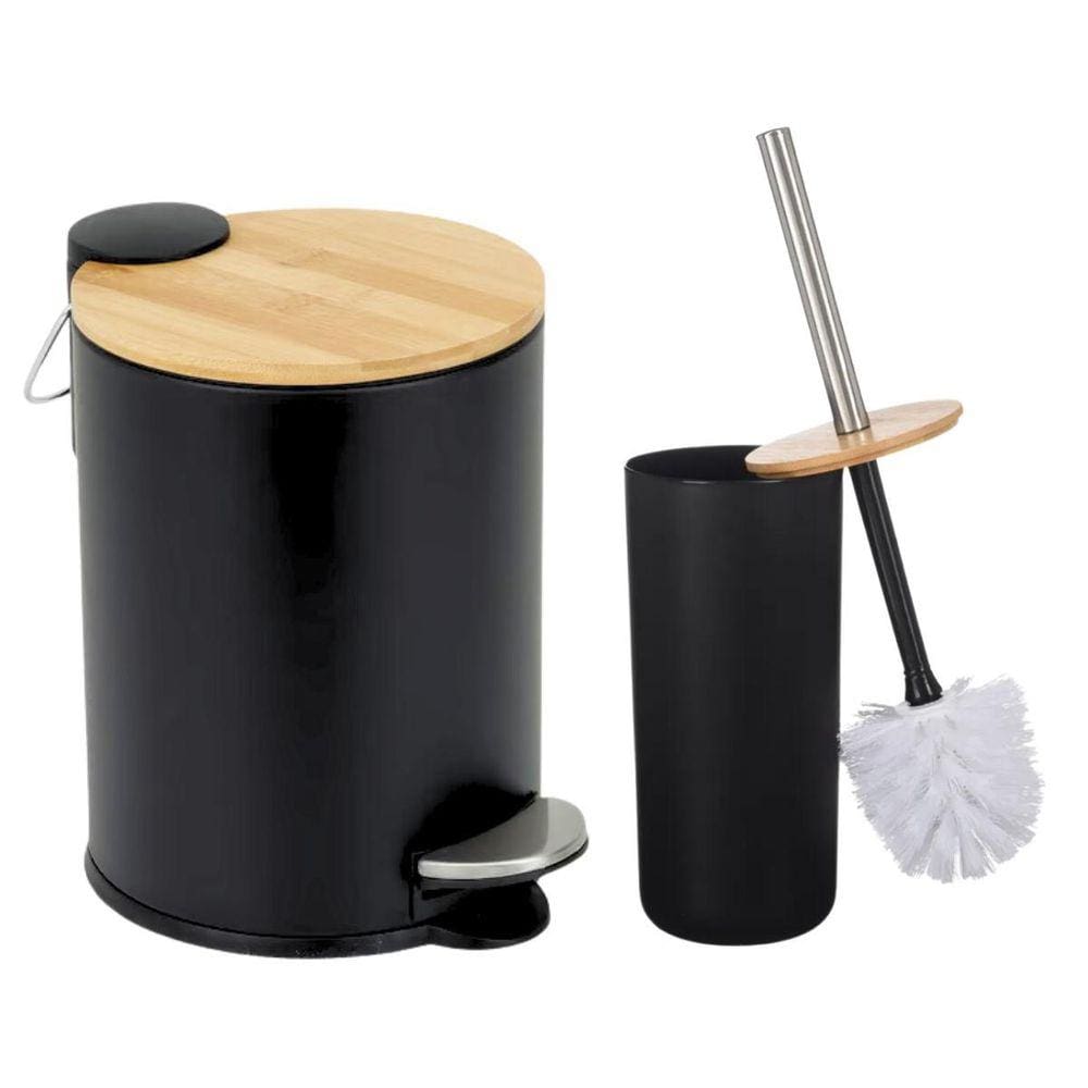 Escova Sanitária de Bambu e Aço Inox Branco