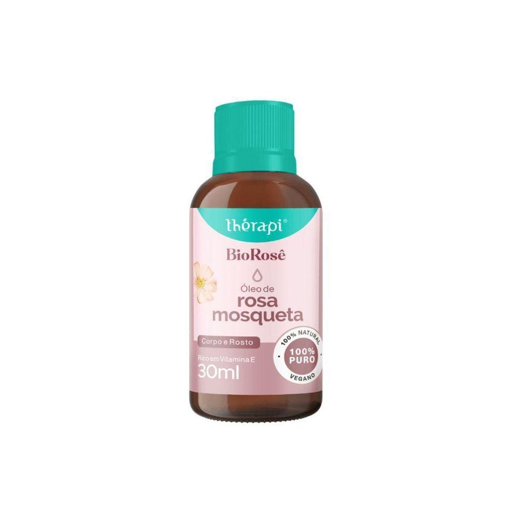 Óleo de Rosa Mosqueta 30ml Vegano - Previne Estrias e Rugas