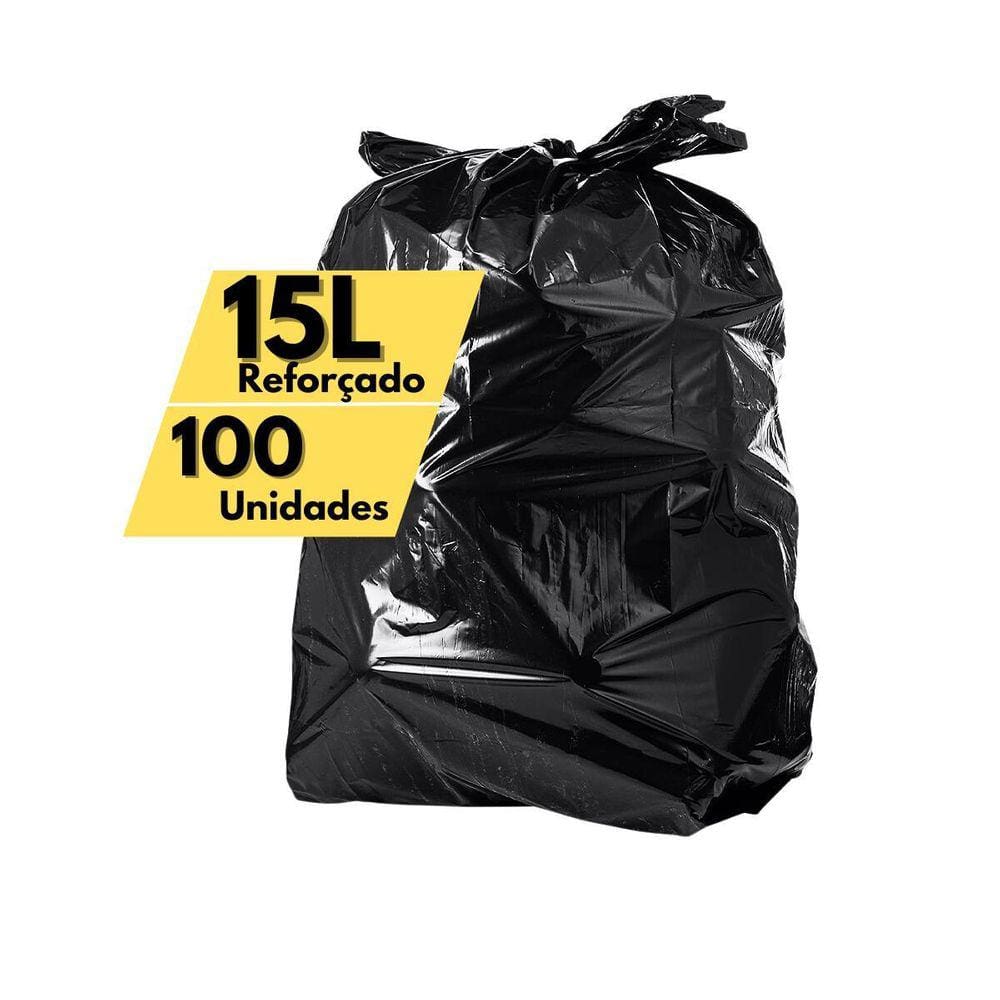 Saco De Lixo 15 Litros Reforçado Lixeiras Inox Pia Banheiro