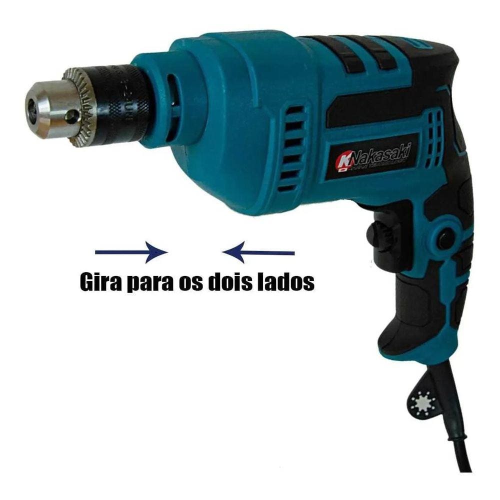 Furadeira Impacto 750w 220v Importway Azul/Preto