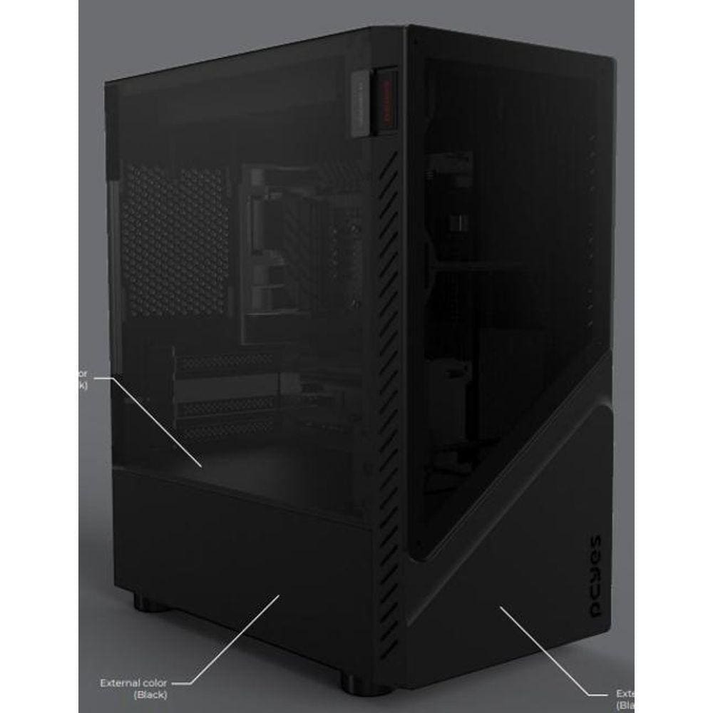Gabinete Gamer Vulcan Vidro Temperado - Pcyes - Gsbvpbr