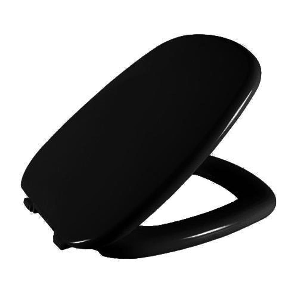 Assento Sanitário Almofadado Preto Celite City