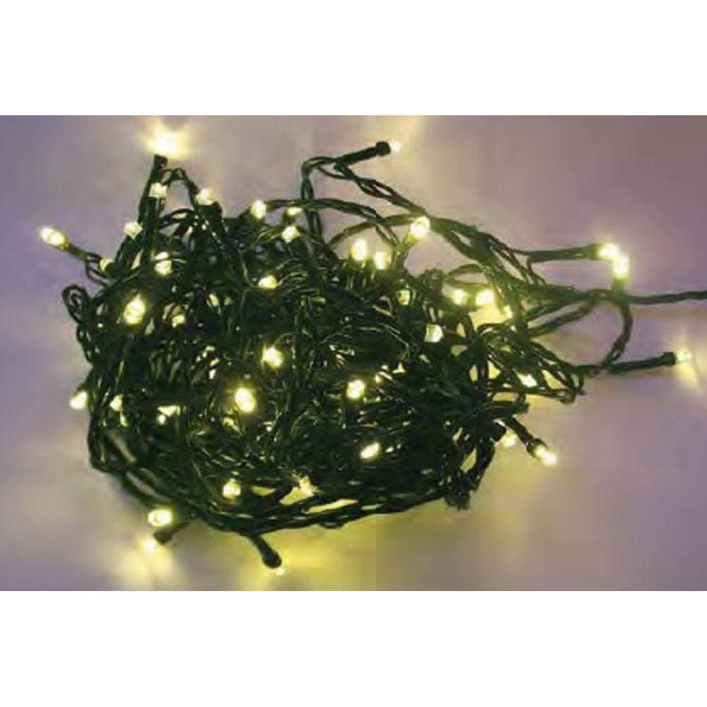Lâmpada LED Luz de Natal 100 Lâmpadas 10m Fio Verde 127V