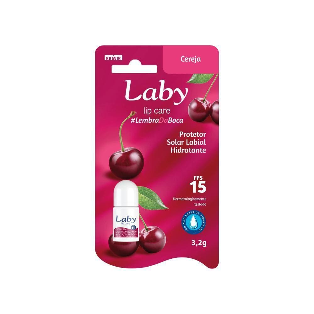 Laby Prot Sol Hidrat Labial Cereja Fps15 3,2G