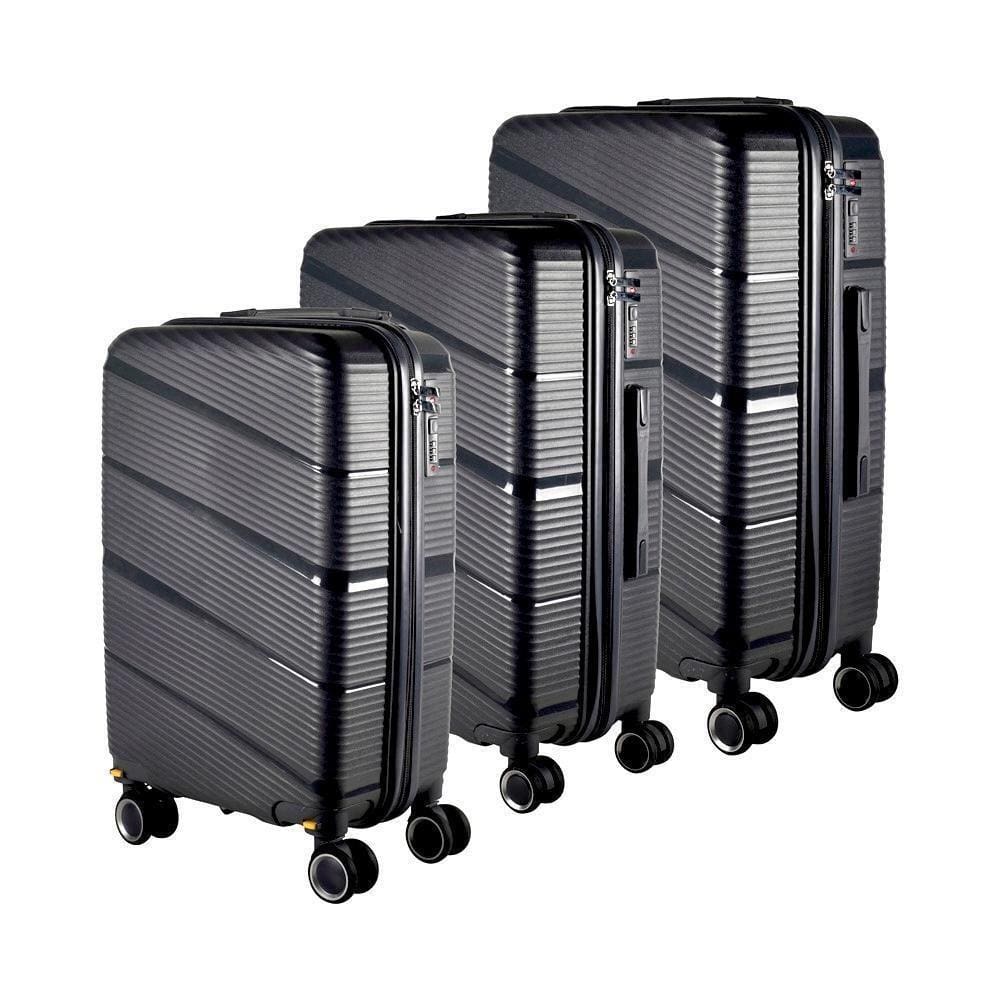 Kit Mala 32Kg+ Mala 23Kg+Mala 10Kg Polipropileno Inquebrável
