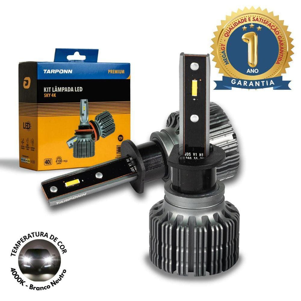 Ultra Led Sky Tarponn 8.200 Lumens 80W 4000K H3 Premium