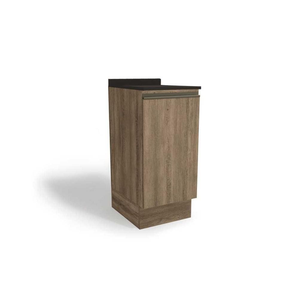 Módulo Cozinha Kappesberg Maxxi Nicho G741 c/ Tampo 40cm Nogal/Preto-Kappesberg