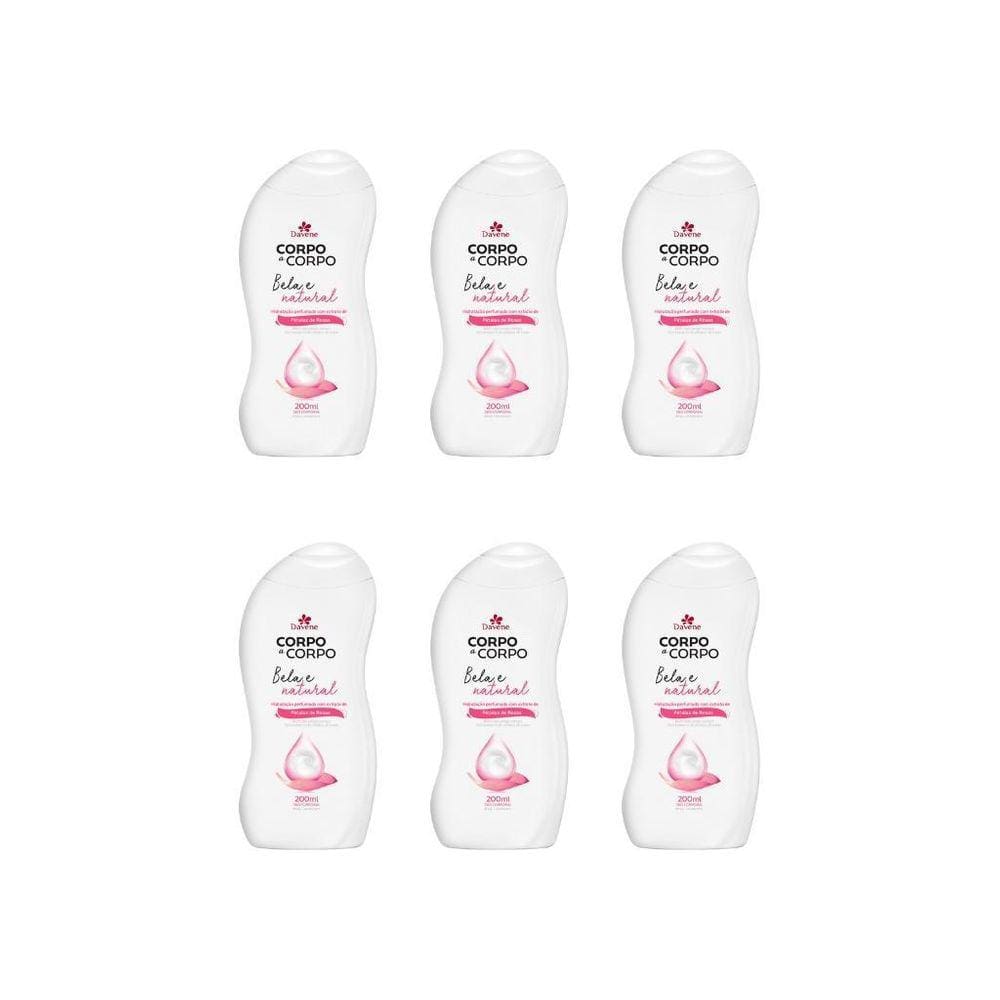 Hidratante Corporal Davene Corpo A Corpo 200Ml Nat-Kit C/6Un