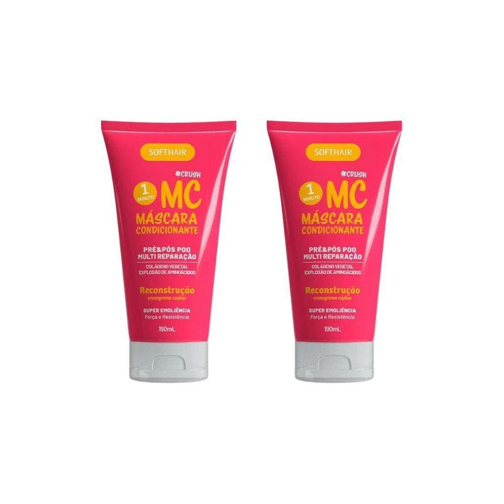 Mascara Condicionante Soft Hair 190Ml Multibenef-Kit C/2Un