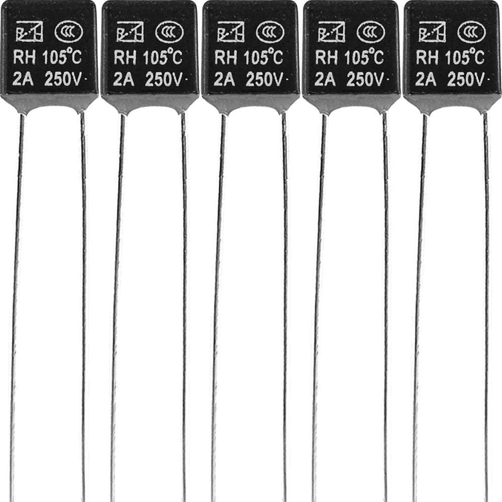 5 Fusível Térmico Motor Ventilador 105ºc 2A 250V 105 Graus