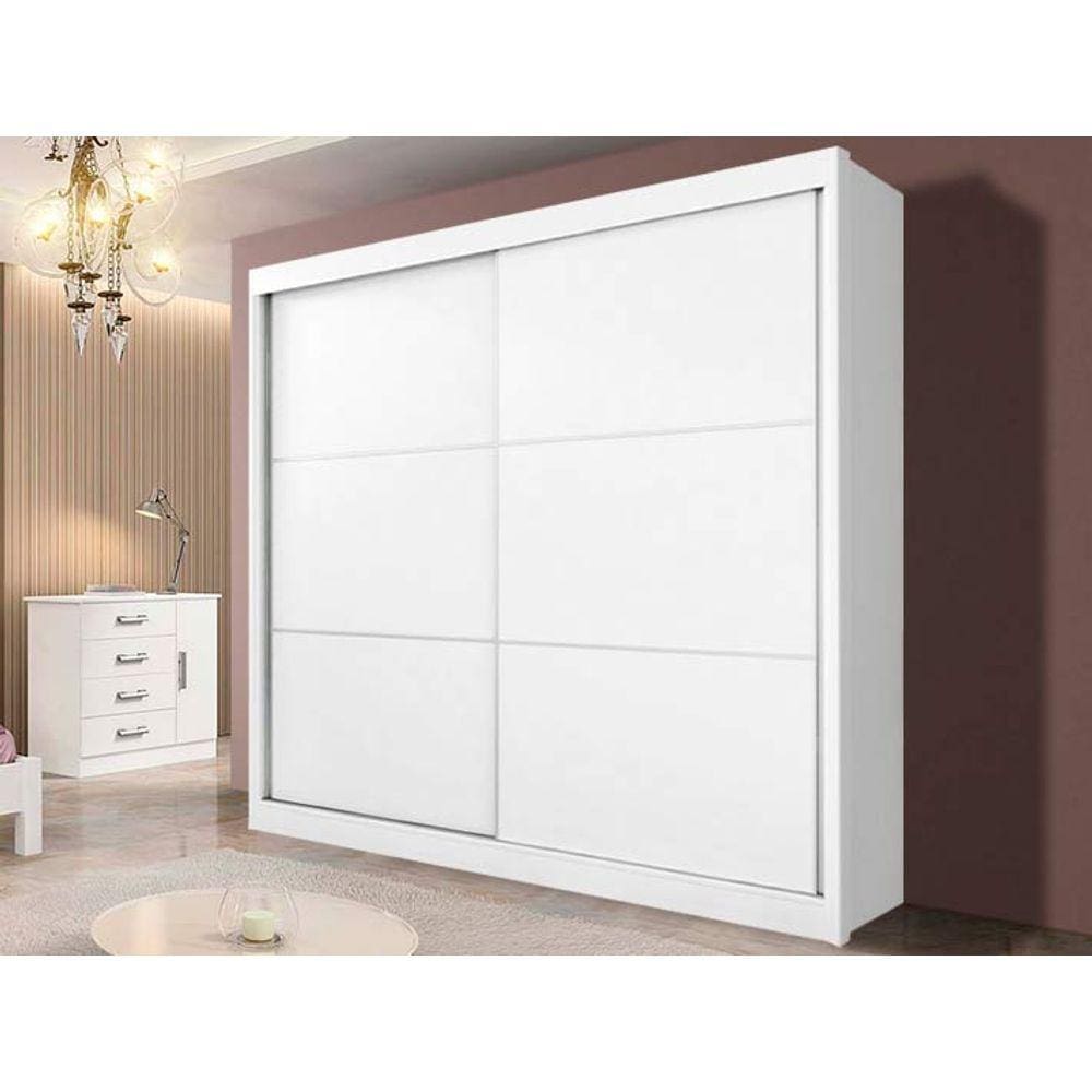 Guarda-Roupa 2 Portas de Correr Branco Cancun 2.2 D`Doro