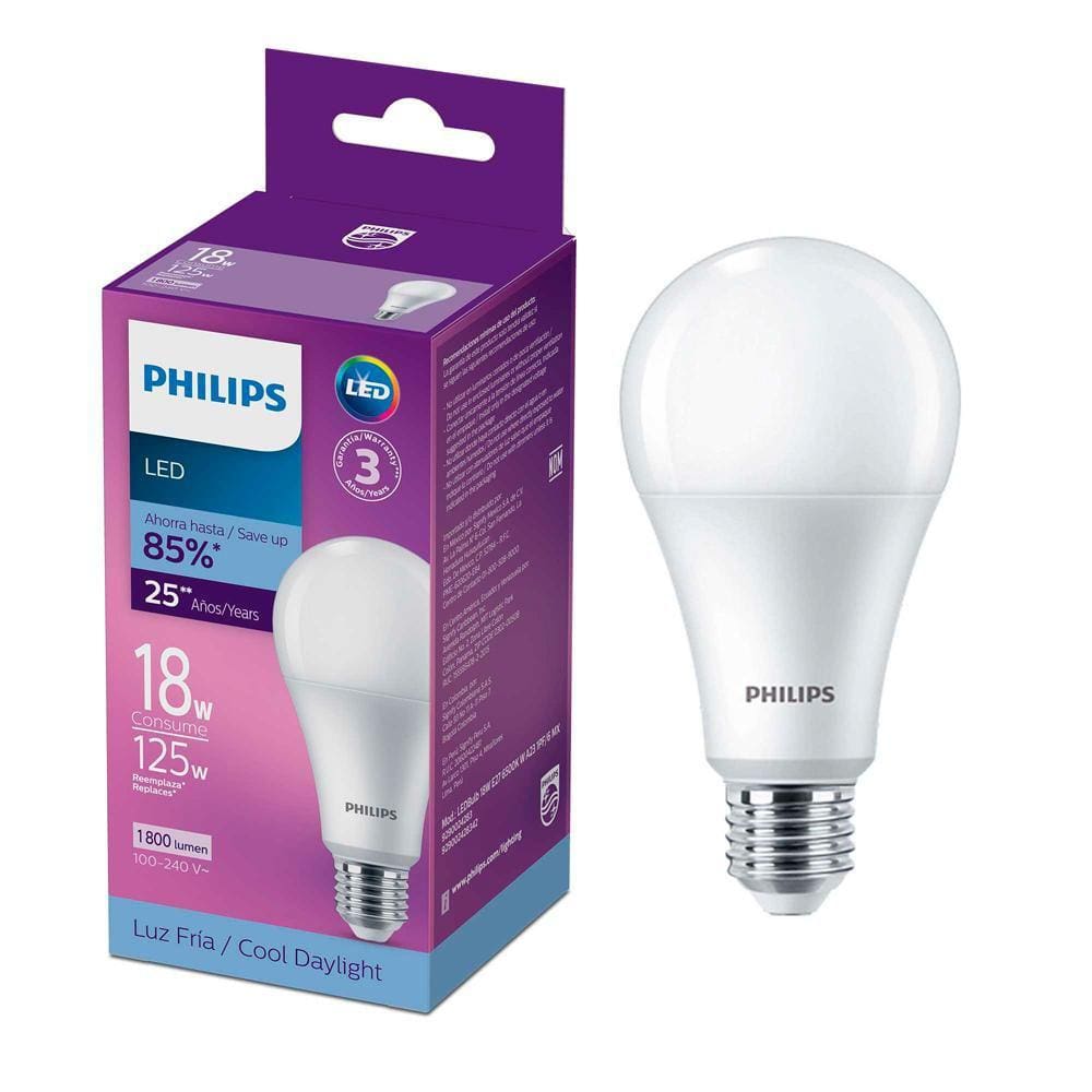 Lâmpada Led Philips alta potência 22W BR fria 6500K BV E27