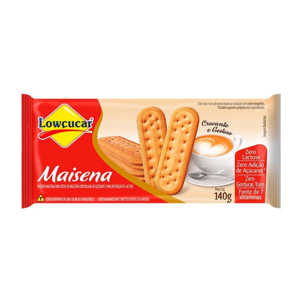 Biscoito Maisena Lowçucar Zero Açúcar 140g
