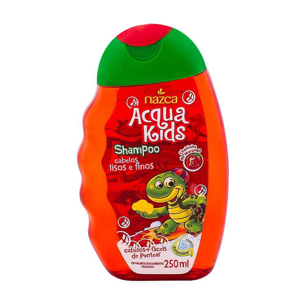 Shampoo Infantil Acqua Kids Cabelos Lisos e Finos com 250ml