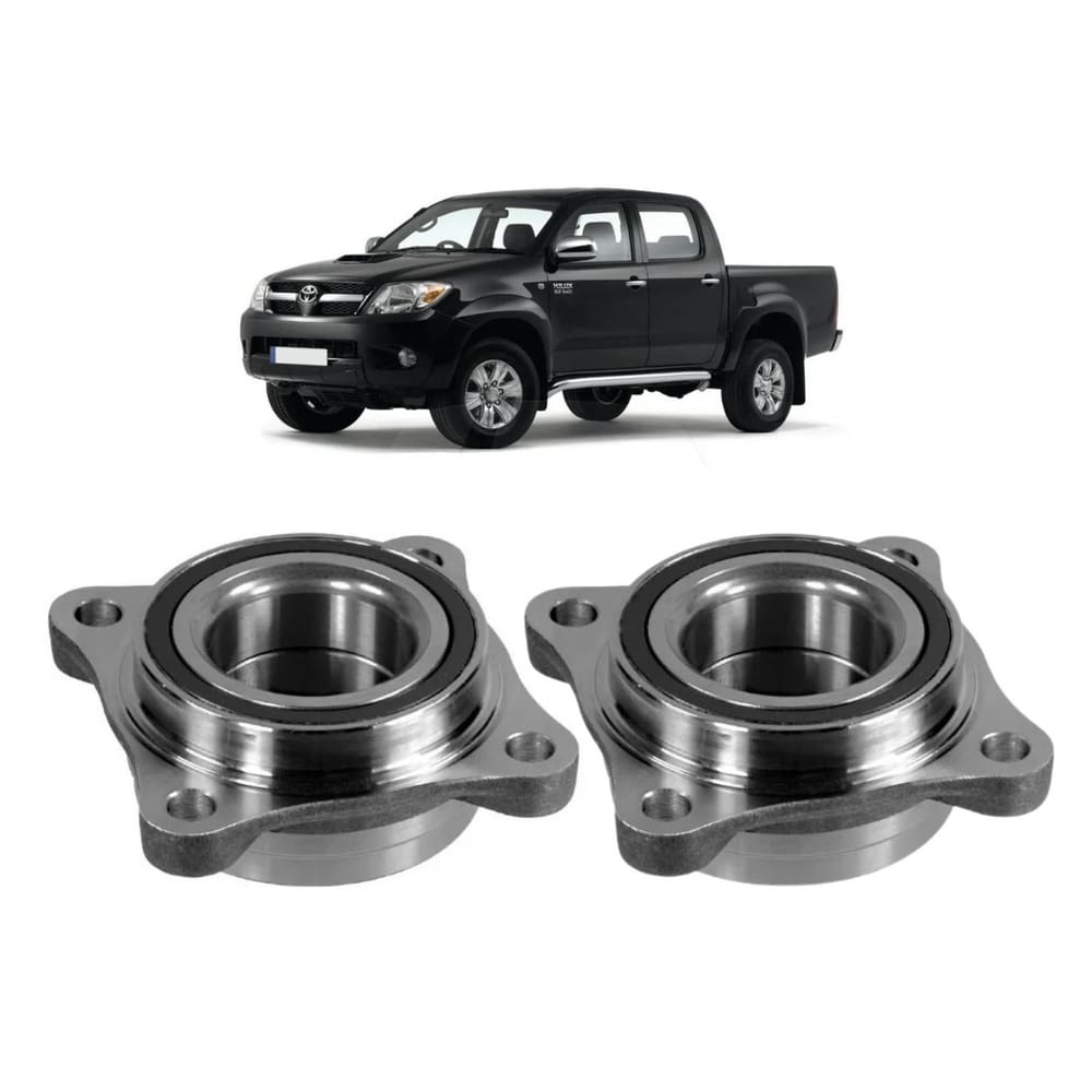 Par Cubo Roda Nakata Dianteiro Direito+Esquerdo Com Rolamento Toyota Hillux 2005 A 2016
