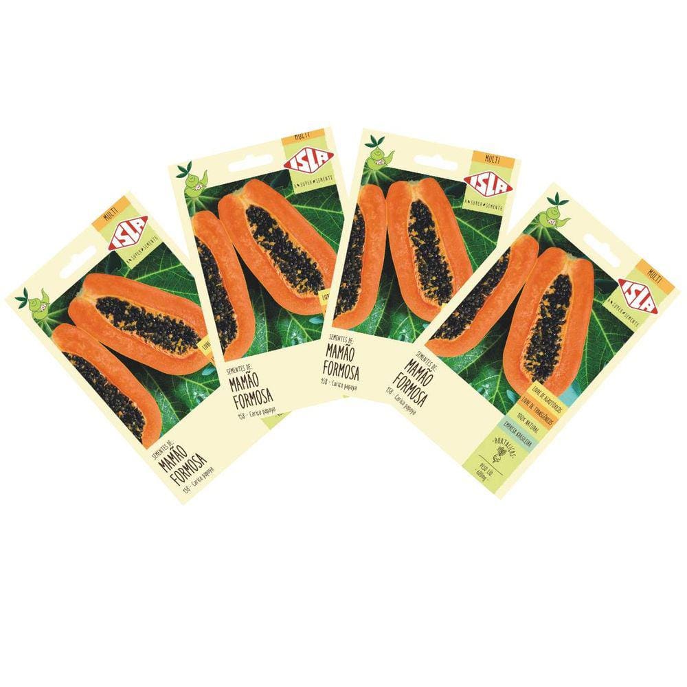 4X Sementes de Mamão Formosa Sunrise ISLA