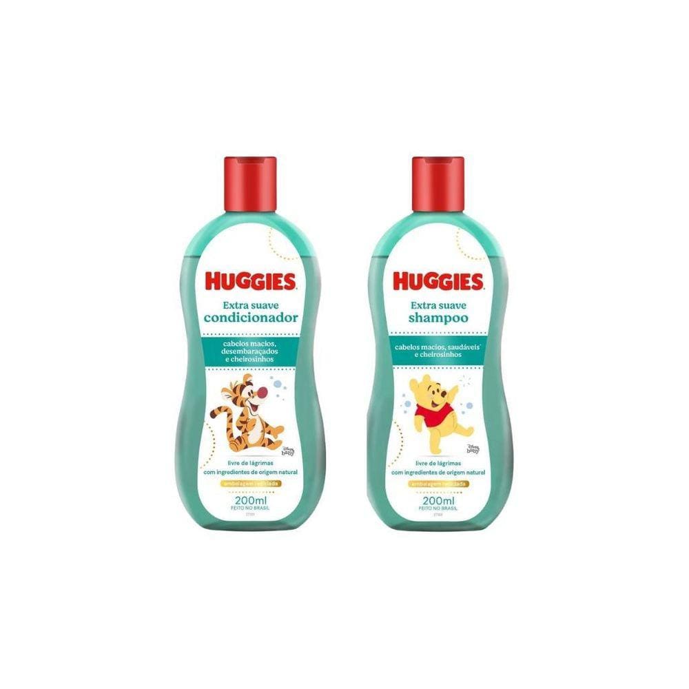 Kit Shampoo+Condicionador Huggies 200Ml Extra Suave