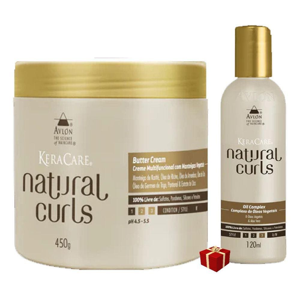 Keracare Natural Curls Butter Cream 450G + Oil Complex 120Ml