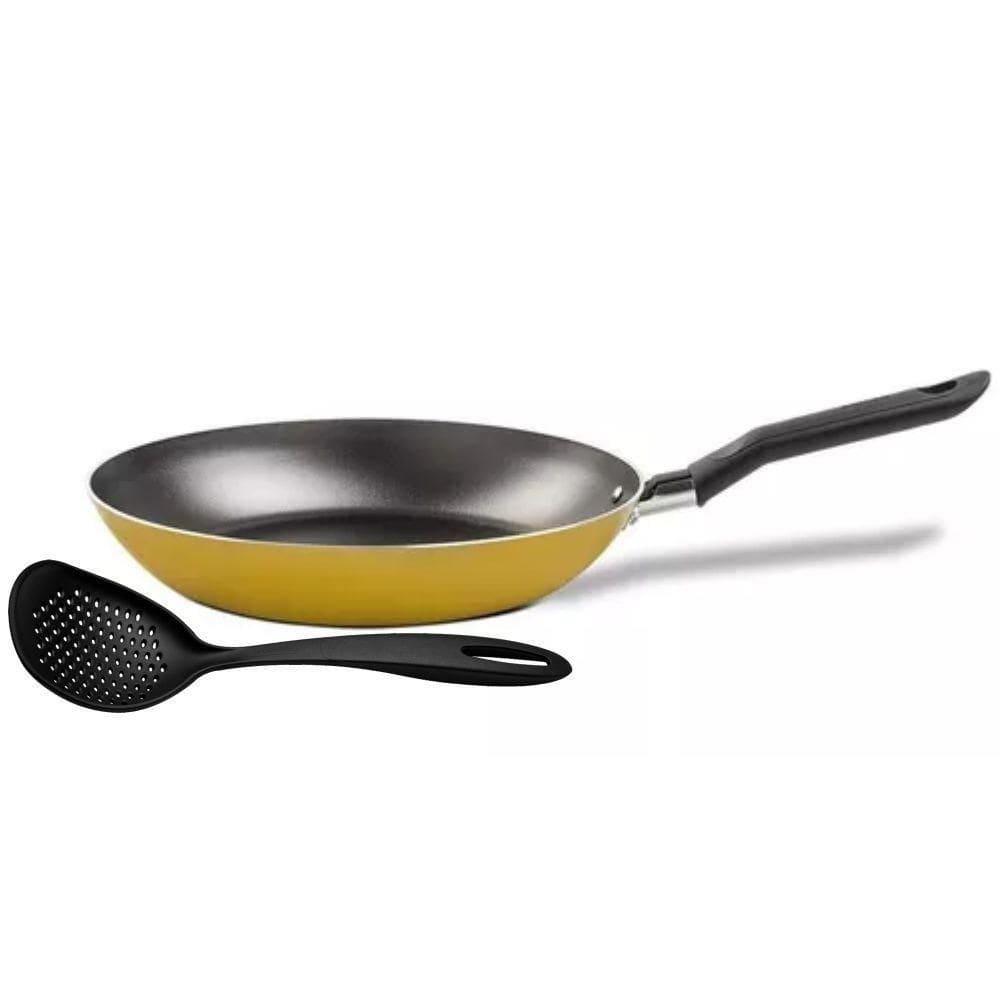 Frigideira Antiaderente 1,20L Mostarda Brinox Com Espátula
