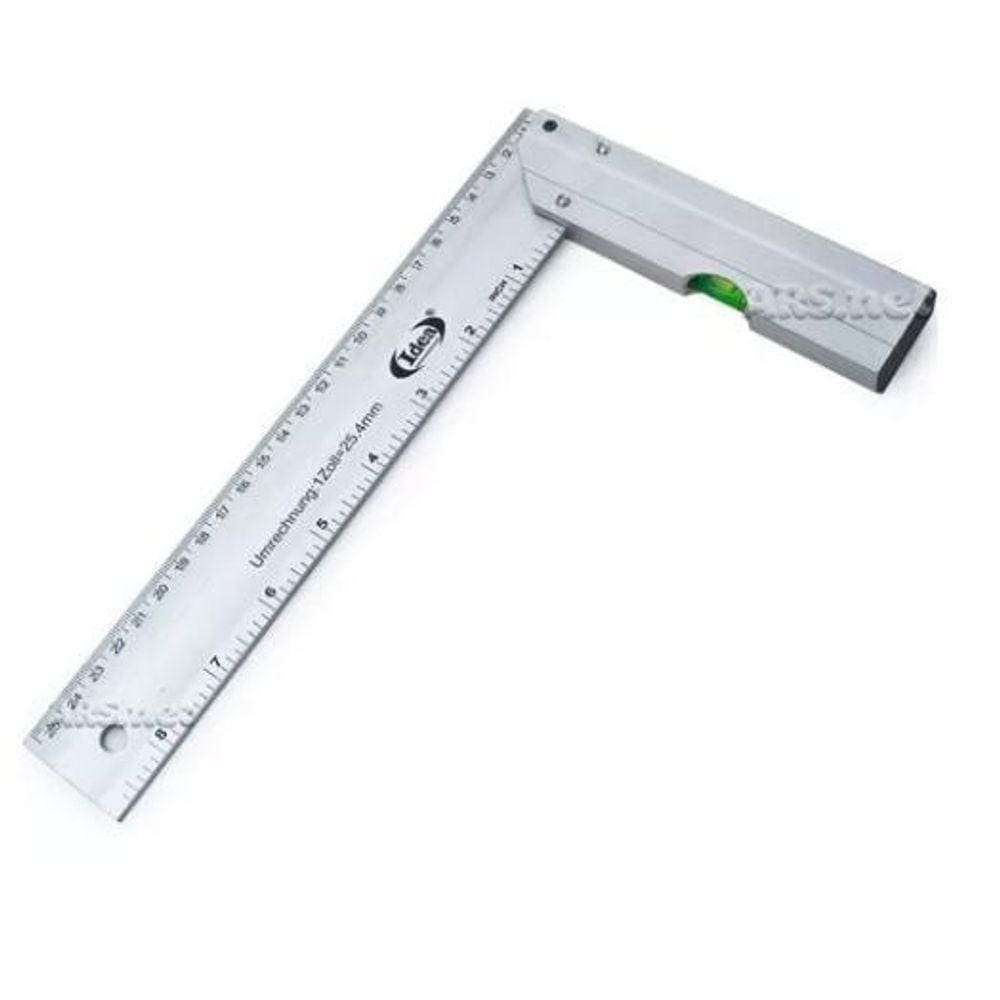 Esquadro Premium Alumínio 10` - 25.4Mm - Idea