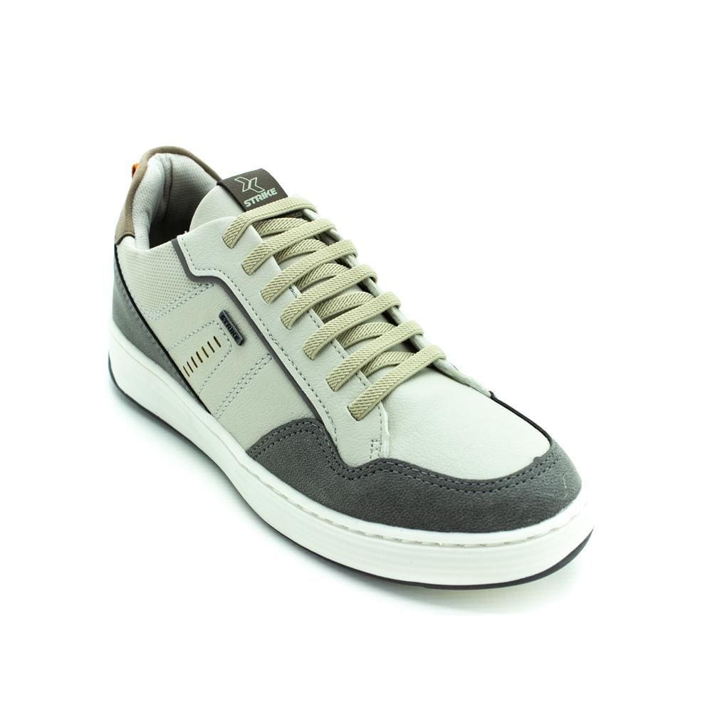 Sapatênis Masculino Strike 3547110A.049 - Branco Off e Cinza